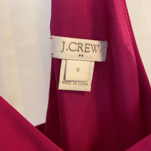 Fuchsia JCrew maxi/midi dress - Picture 5 of 6